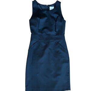 J Crew, Black Sheath Dress, Suiting, Size 4 - NEW W/ TAGS, 100% Wool